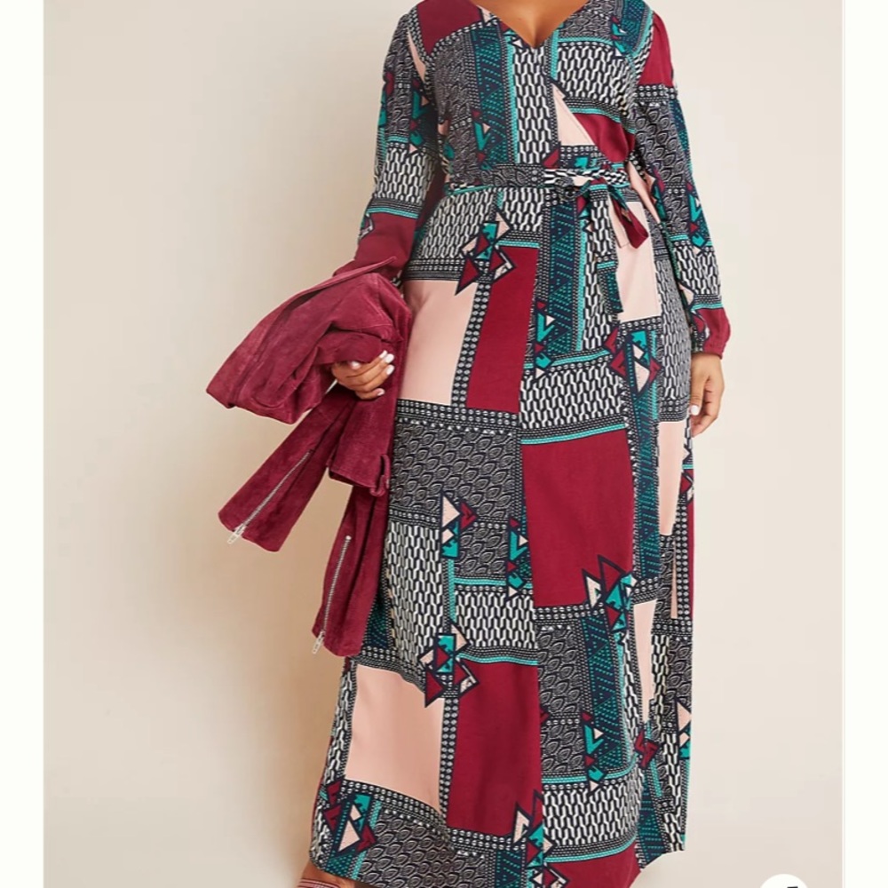 Anthropologie Virginia Wrap Maxi Dress by Porridge. Size 2X